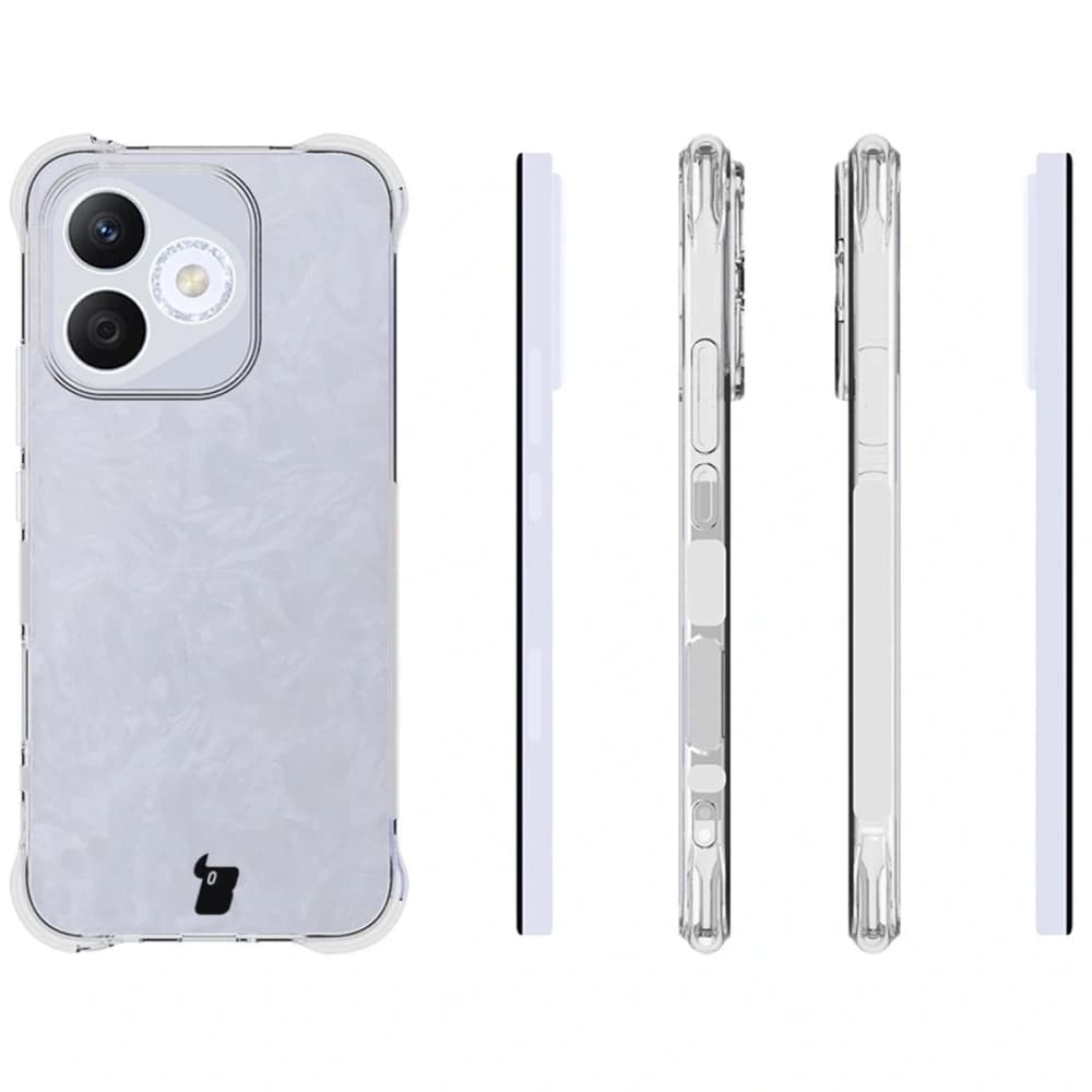 Bizon Case Clear Pack case + 2x screen film Honor 400 Lite - 4
