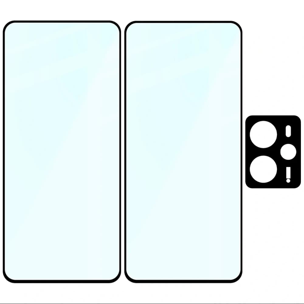 BIZON Edge Pack 2x sticlă pentru ecran + sticlă pentru cameră Realme 14 5G / 14T 5G - 6