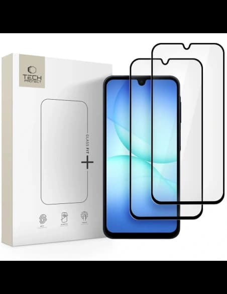 Tech-Protect Glass Fit+ Samsung Galaxy A16 4G / 5G / A26 5G / A17 4G / 5G Schwarz [2 PACK]