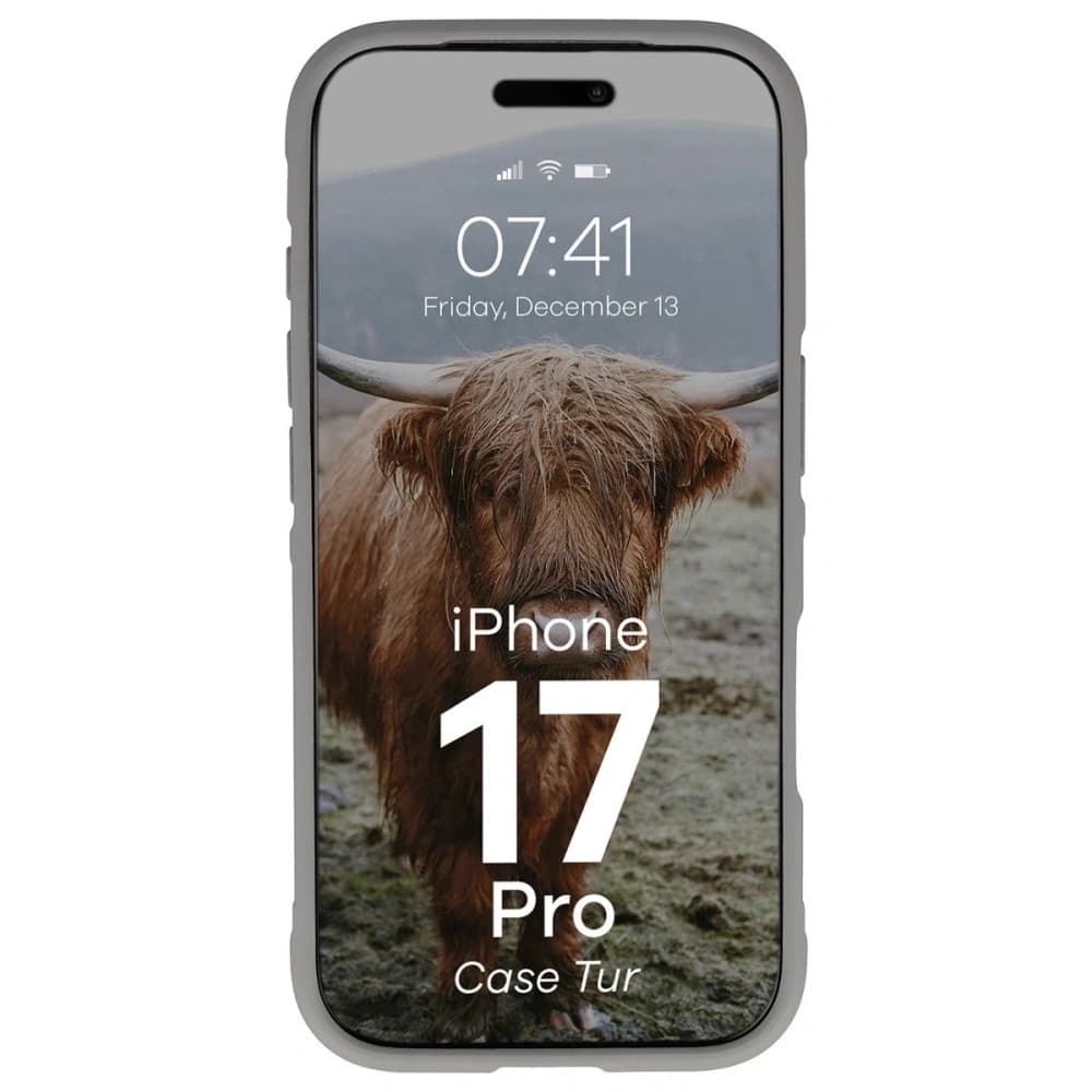 Bizon Case Tur Apple iPhone 17 Pro světle šedá - 5