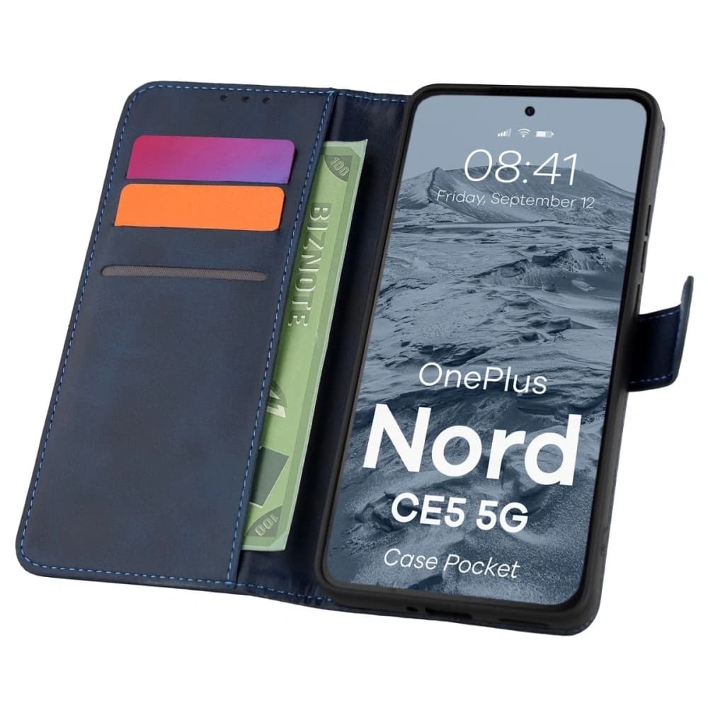 Bizon Case Pocket OnePlus Nord CE5 5G navy blue - 1