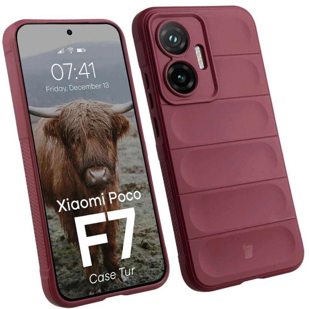 Bizon Case Tur Xiaomi POCO F7 burgunderrot - 1