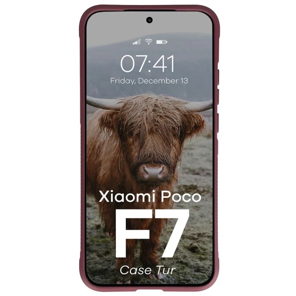 Bizon Case Tur Xiaomi POCO F7 burgunderrot - 5
