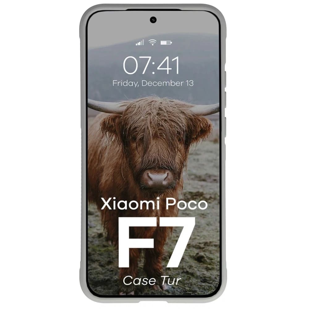 Husa Bizon Tur Xiaomi POCO F7 gri deschis - 5