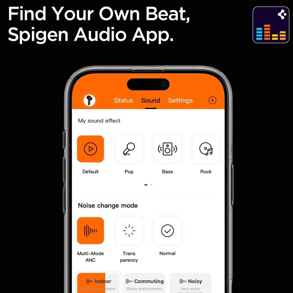 Spigen SA2401 ANC Pro In-ear Fülhallgató Fekete - 8