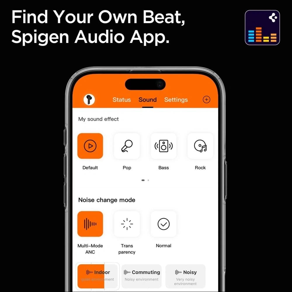 Spigen SA2402 ANC Pro In-ear sluchátka černá - 6