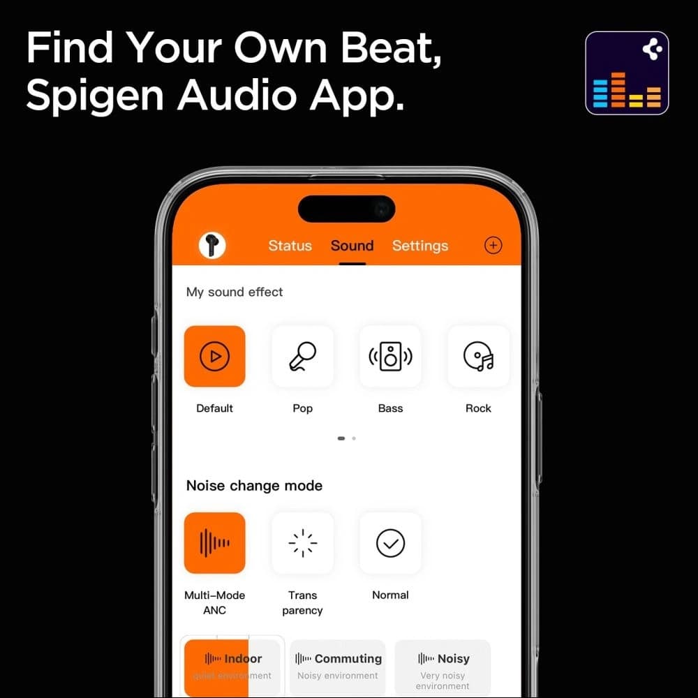 Spigen SA2403 ANC Pro Headphones Black - 9