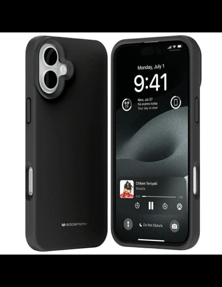 Mercury Pure MagSafe Silicon pentru Apple iPhone 16 Plus negru