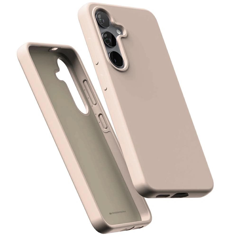 Mercury Pure MagSafe szilikon Samsung Galaxy S25+ Plus homok - 1