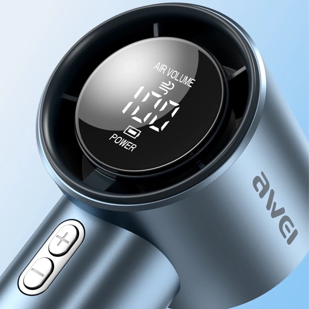 AWEI F38 Mini Pocket Fan blue - 2