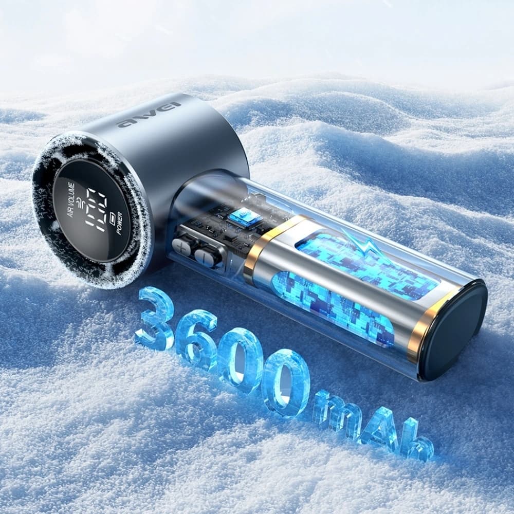 AWEI F38 Mini Pocket Fan blue - 5