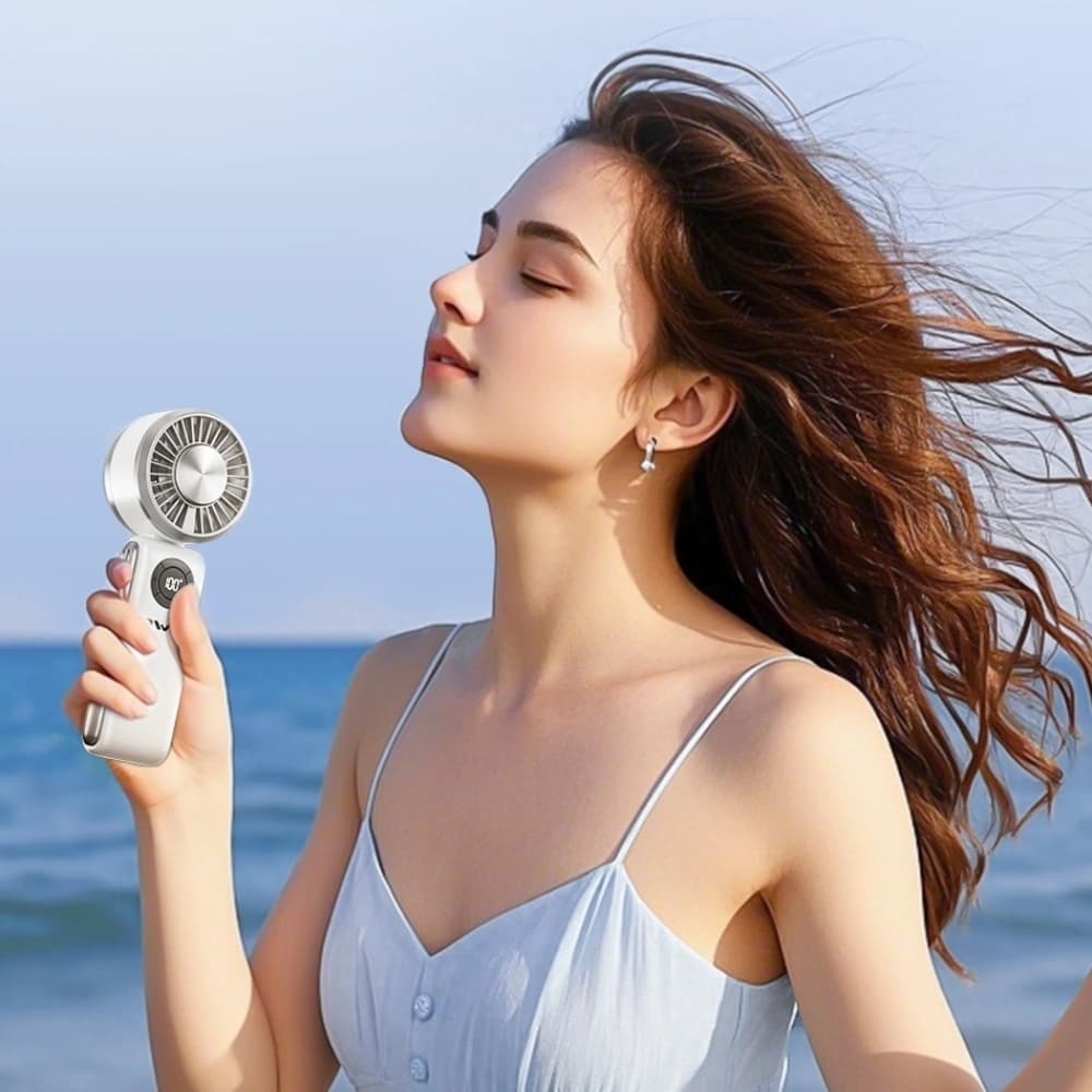 AWEI F39 Schneller Eis Mini Taschenventilator weiß - 7