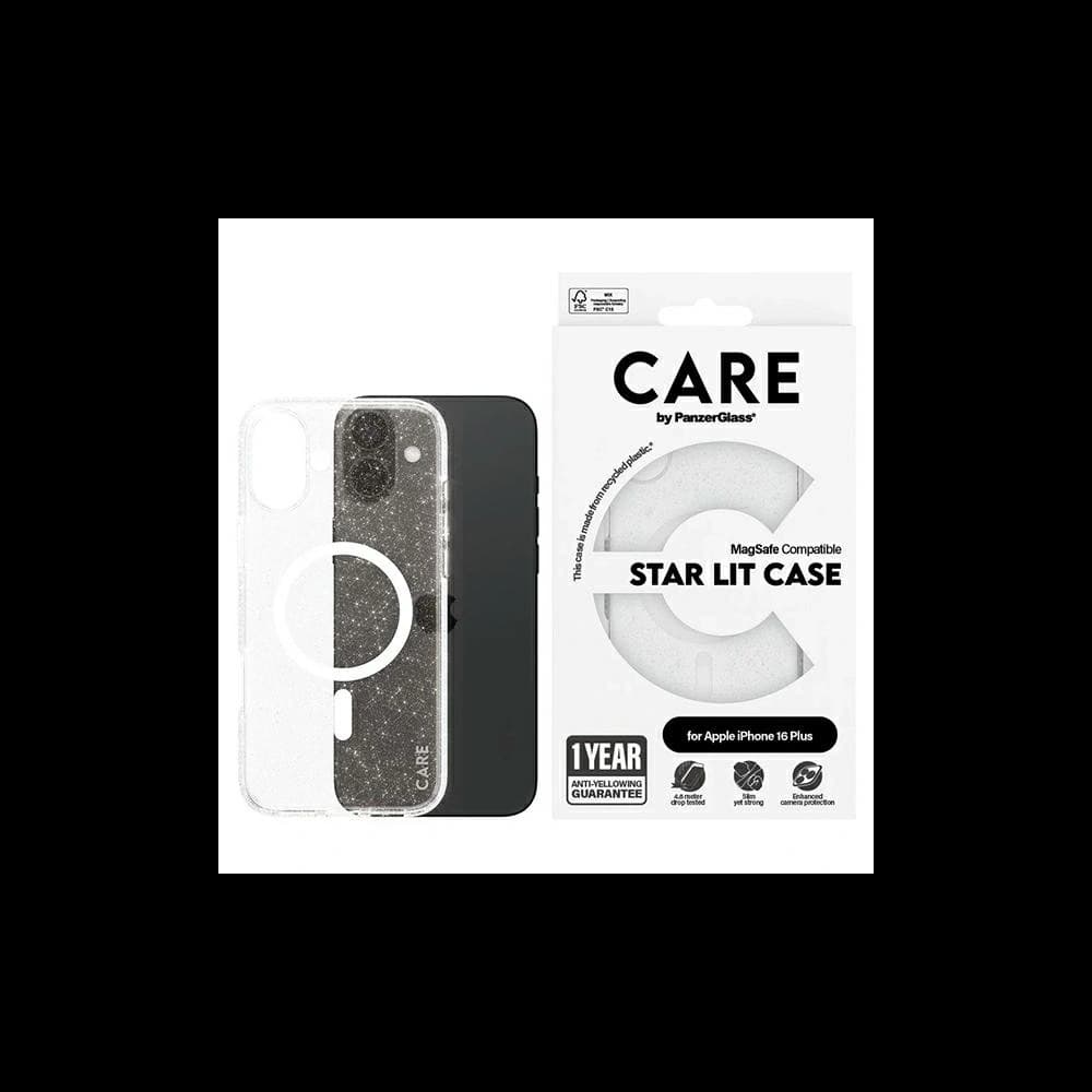 CARE od PanzerGlass Flagship Star Lit Case MagSafe Apple iPhone 16 Plus bílý - 1