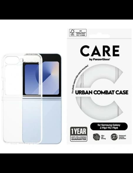 CARE by PanzerGlass Flagship Urban Combat Samsung Galaxy Z Flip7 FE / Flip6 átlátszó