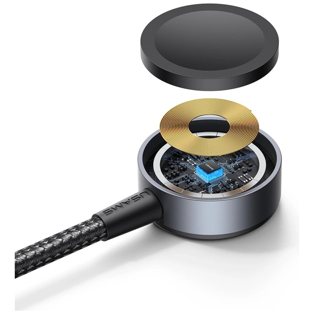 USAMS Huan Sorozat SJ754 3 az 1-ben 72W USB-C / USB-C kábel 60W, USB-C 12W + óra töltő 2.5W korrózióálló - 7