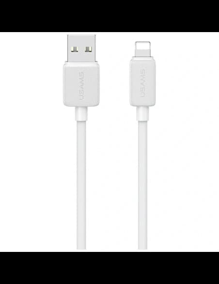 Cablu USAMS KY Series US-SJ694 USB-A / Lightning 2.4A 2m alb