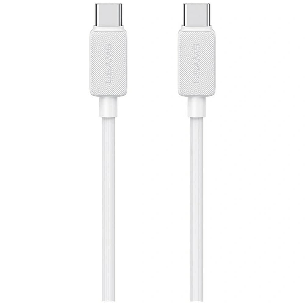 USAMS KY Series US-SJ696 60W USB-C / USB-C cable 2m white - 1
