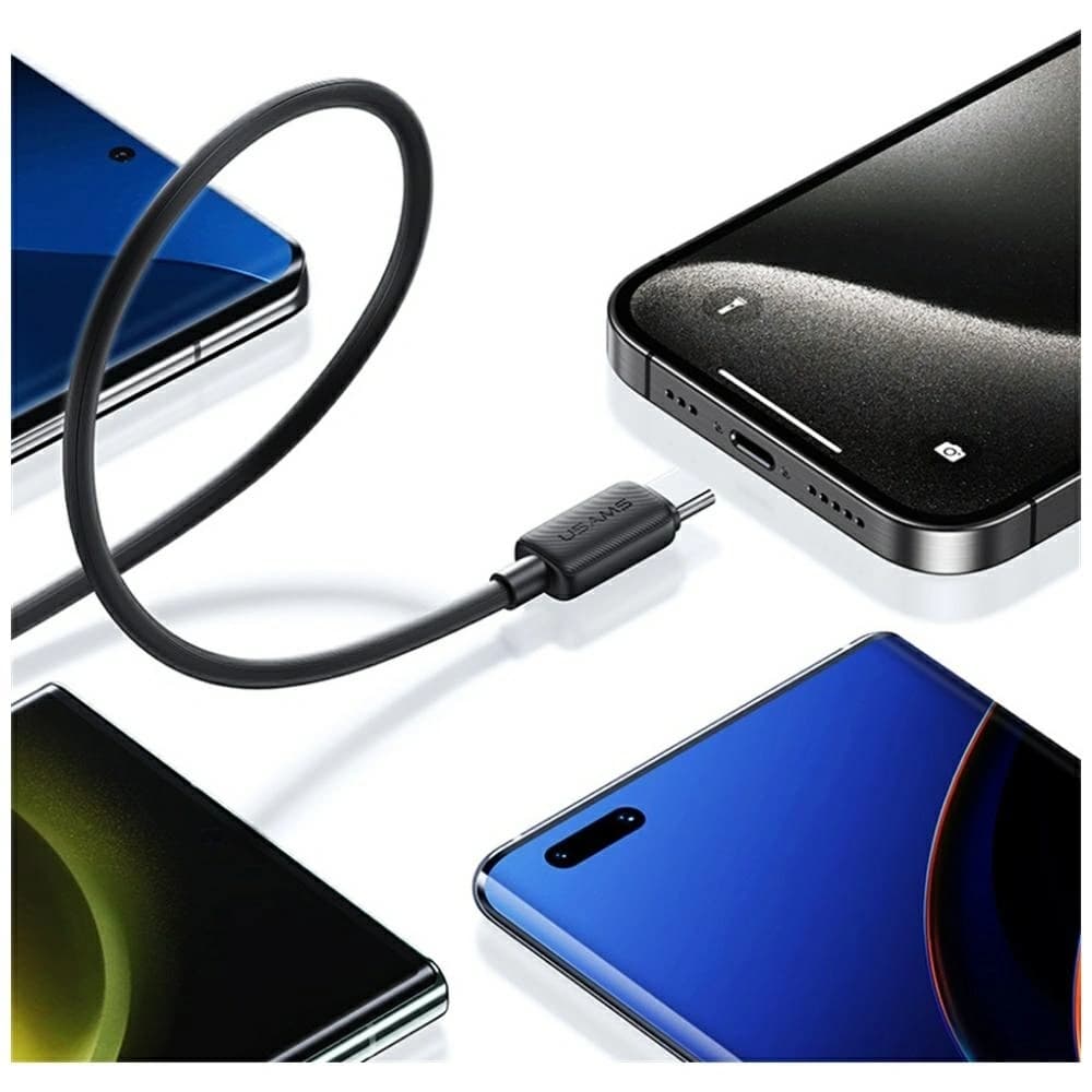 USAMS KY Series US-SJ696 60W USB-C / USB-C cable 2m white - 9