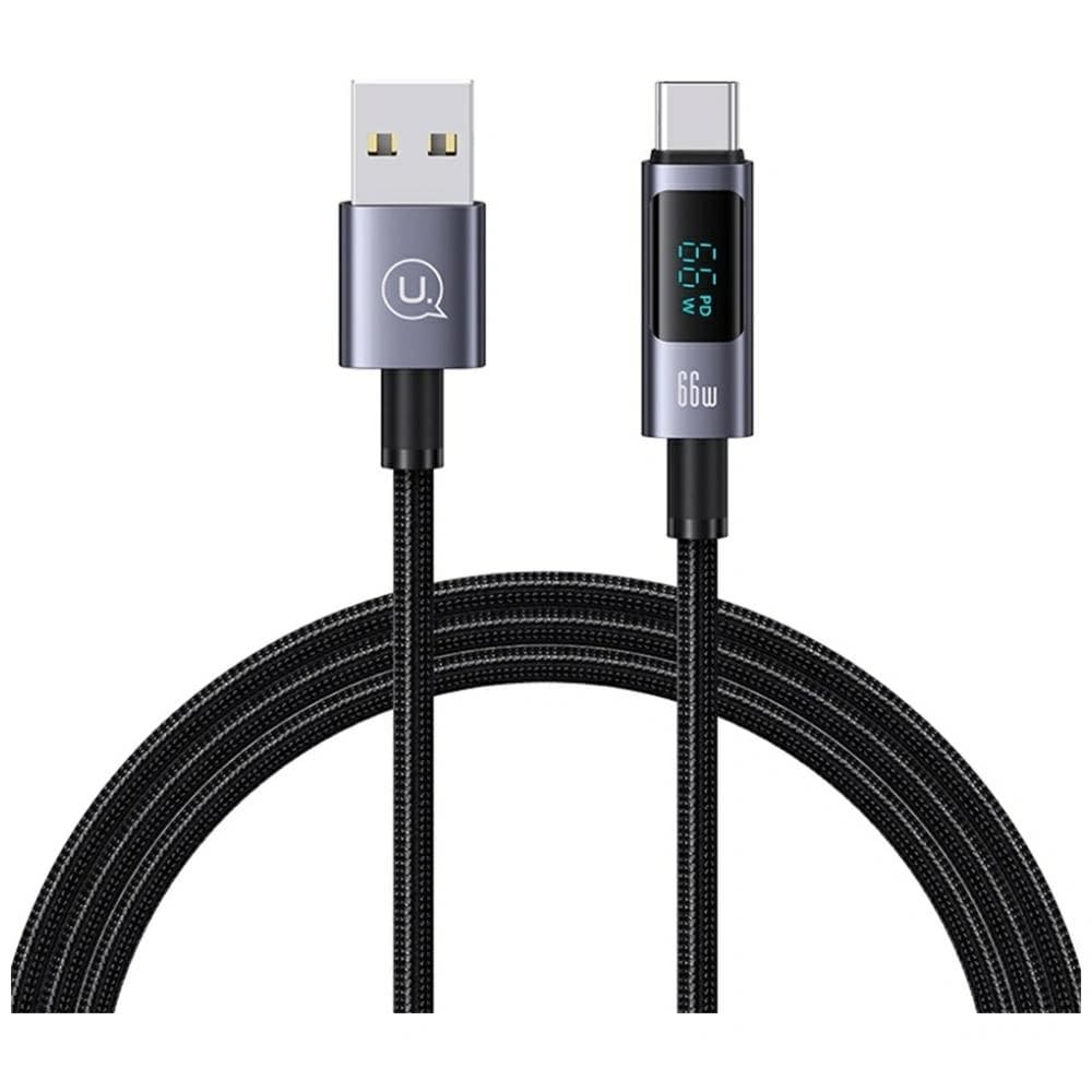 USAMS Sufeng Sorozat US-SJ673 66W 6A Gyors Töltő USB-C USB-A kábel 1,2m korrózióálló - 1