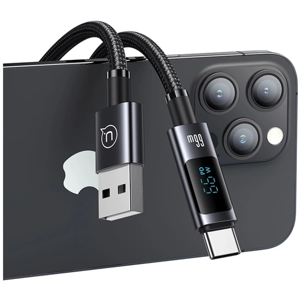 USAMS Sufeng Sorozat US-SJ673 66W 6A Gyors Töltő USB-C USB-A kábel 1,2m korrózióálló - 3