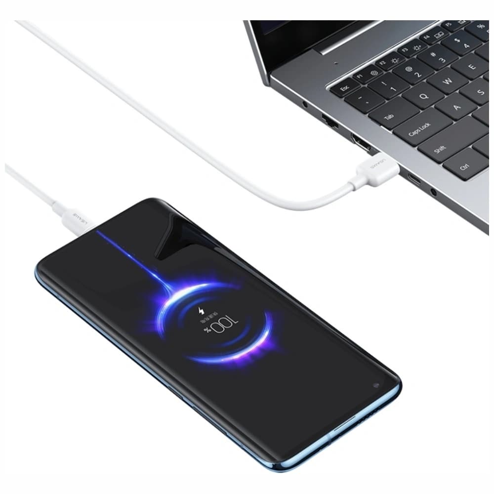USAMS US-SJ603 U84 3A USB-C / USB-A kábel 3m fehér - 5