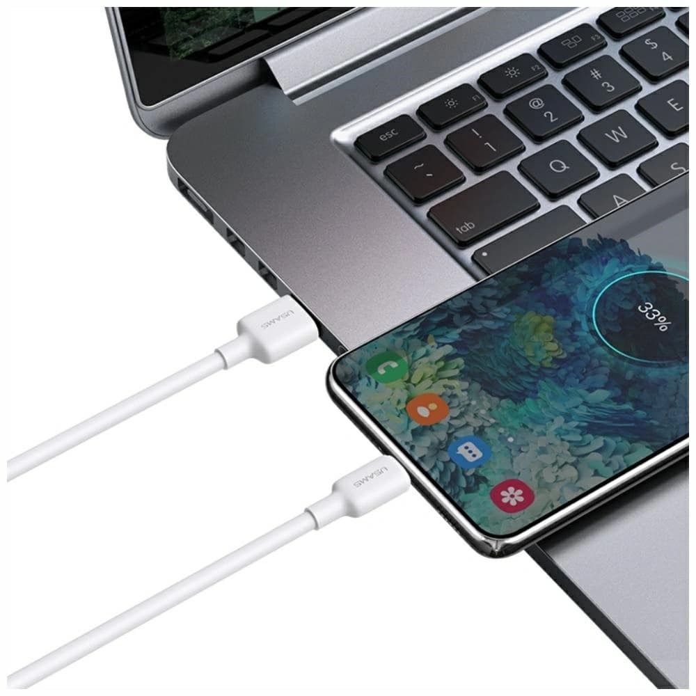 USAMS US-SJ603 U84 3A USB-C / USB-A kábel 3m fehér - 9