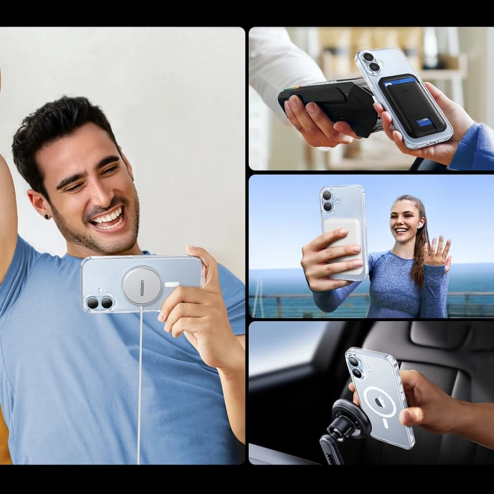 Etui UGREEN Classy Clear Magnetic pentru Apple iPhone 16 Plus transparent - 8