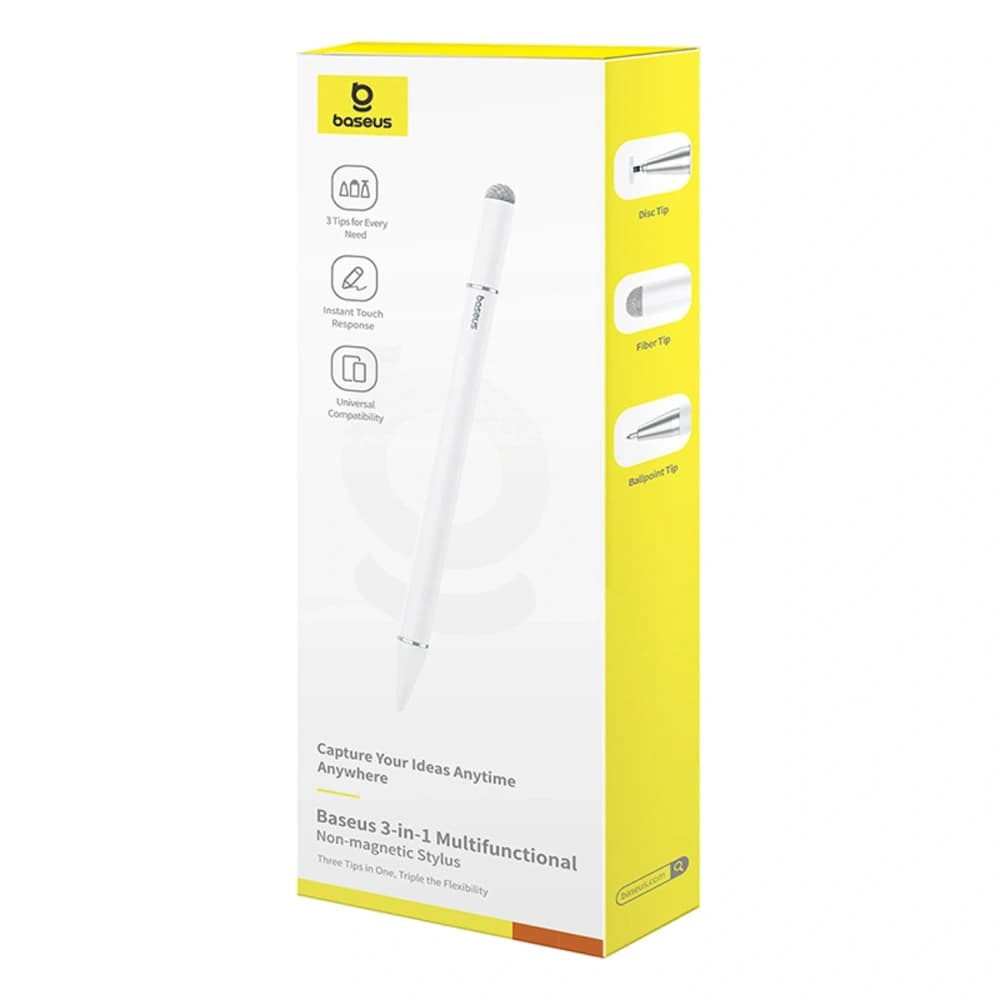 Baseus Smooth Writing III 3in1 Stylus passiv nicht magnetische Version weiß - 6
