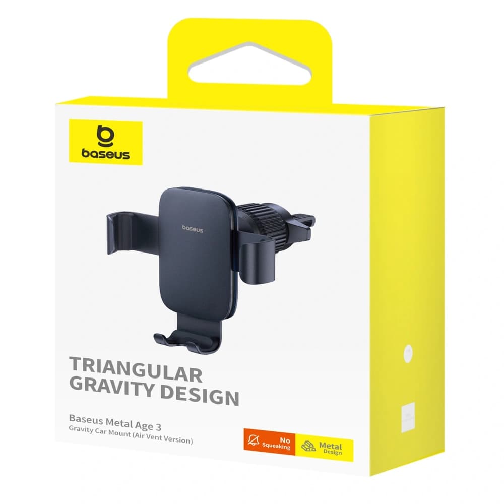 Baseus Metal Age 3 Gravity Car Mount Black - 7