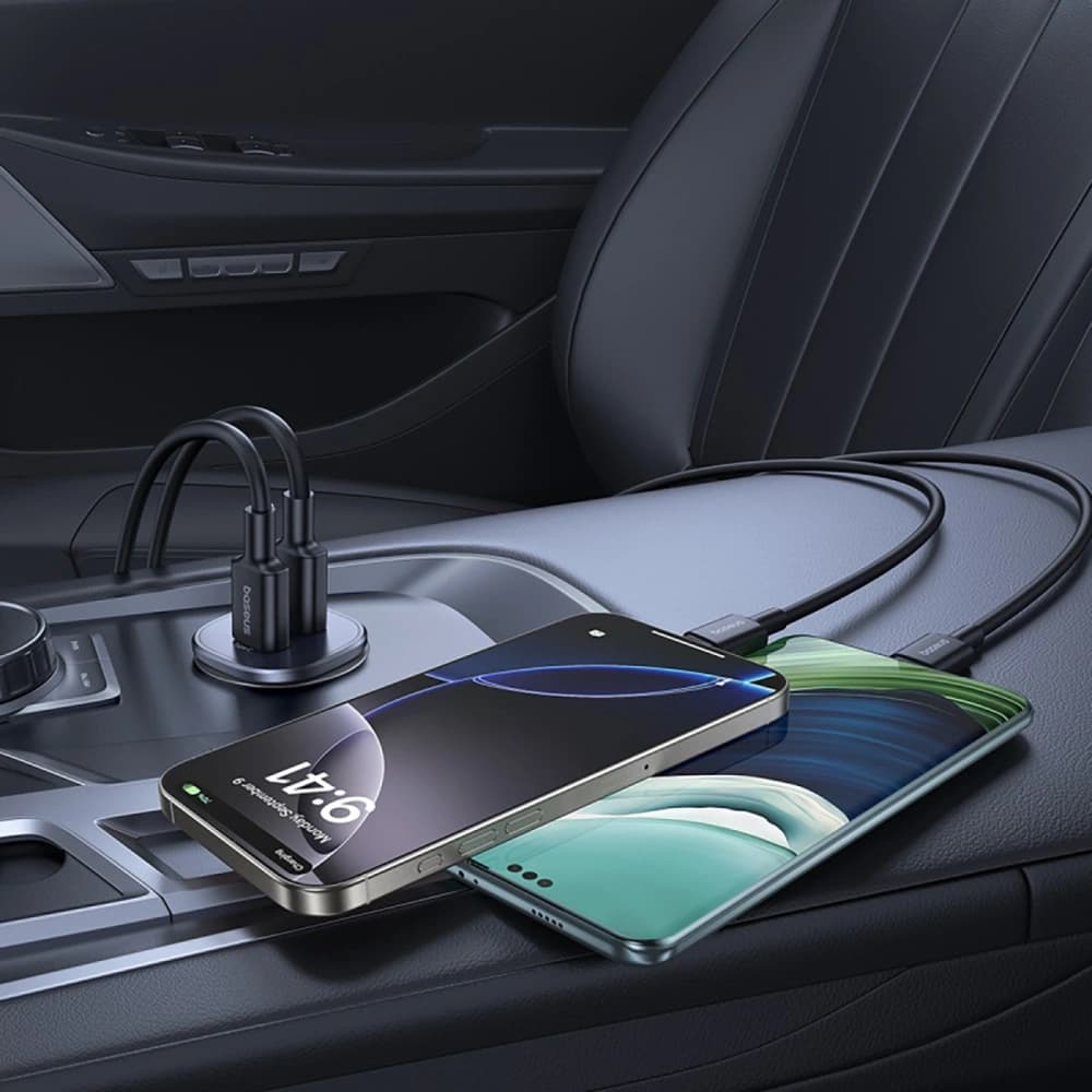 Baseus GoTrip Car Charger USB-A, USB-C 30W black - 6