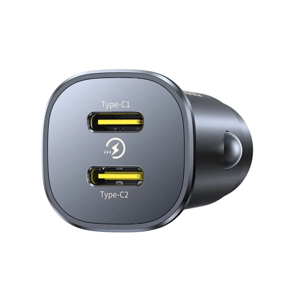 Baseus GoTrip 2xUSB-C 30W fekete autós töltő - 3