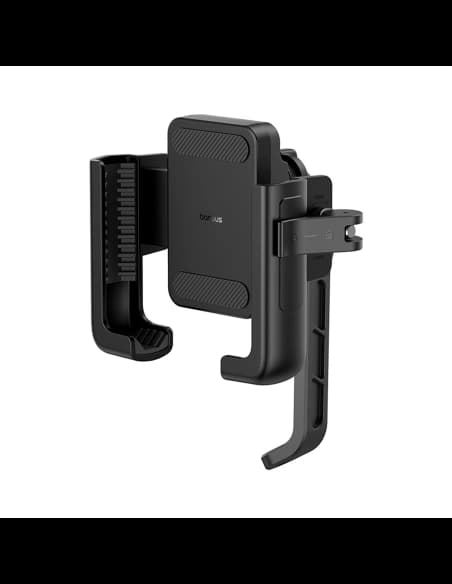 Motocyklový držák na telefon Baseus GoTrip na zrcátko s tlumením černý
