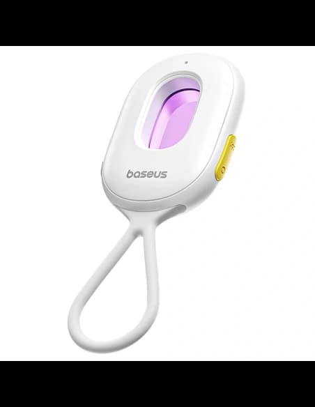 Detector de camere ascunse Baseus Heyo Series II cu alarmă și mini lanternă + cablu Baseus Simple USB-A / USB-C alb