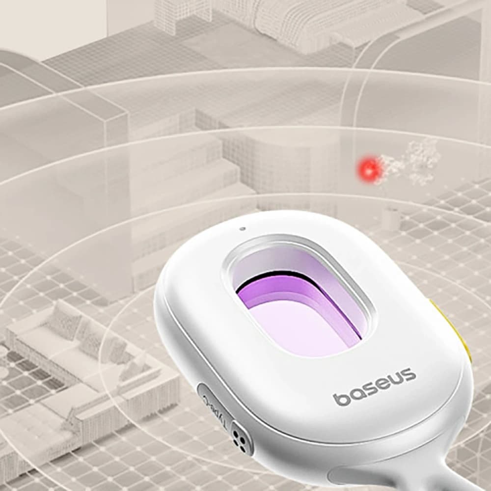 Baseus Heyo Series II hidden camera detector with alarm and mini flashlight + Baseus Simple USB-A / USB-C white cable - 11