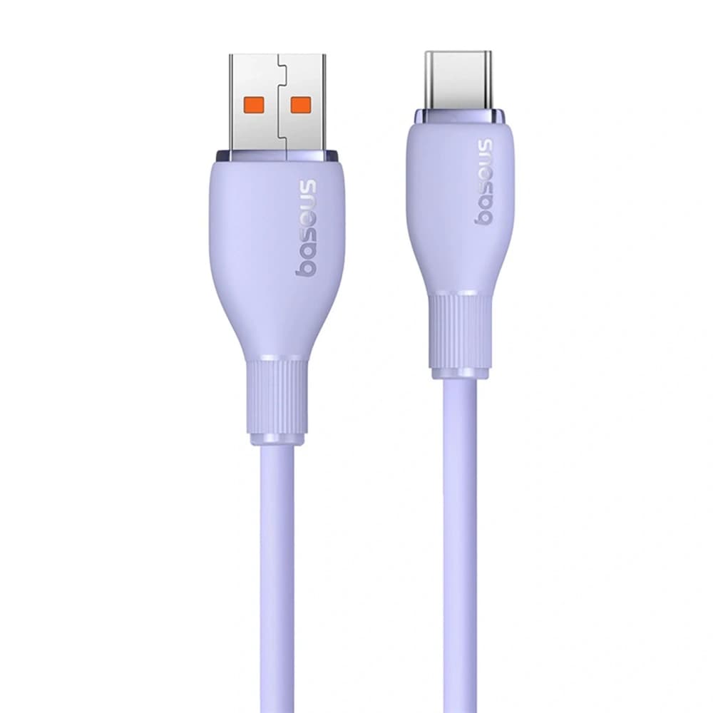 Baseus Pudding USB-A / USB-C 100W 2m lila kábel - 2