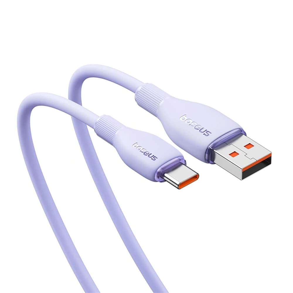 Baseus Pudding USB-A / USB-C 100W 2m lila kábel - 3