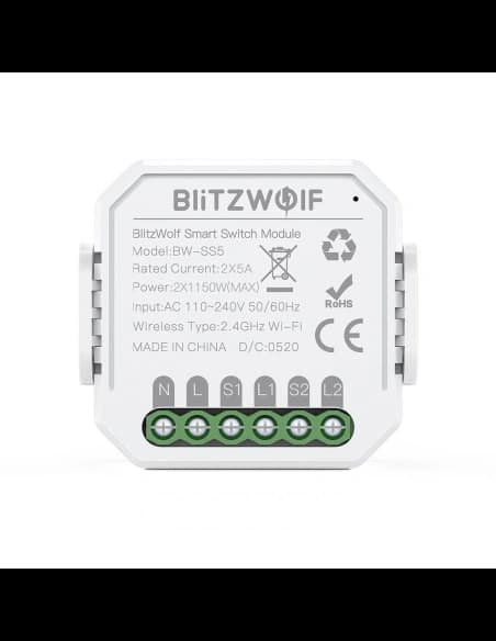 Inteligentní WiFi spínač BlitzWolf BW-SS5 (1-kanálový)