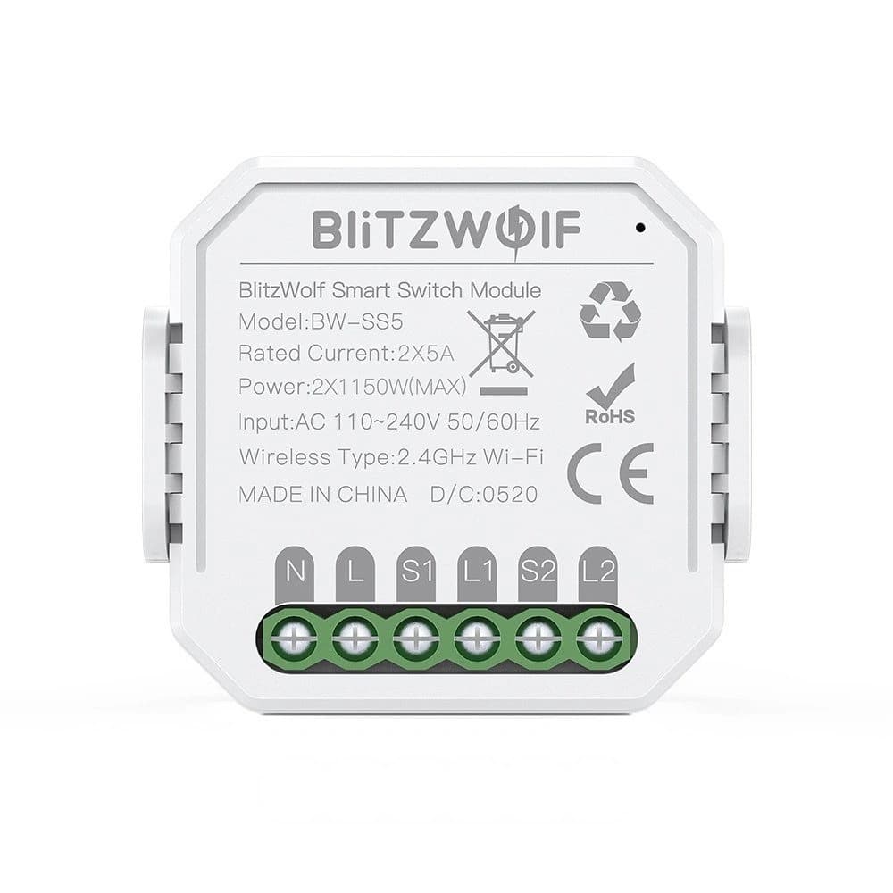 Intelligent switch WiFi BlitzWolf BW-SS5 (1-canale) - 1