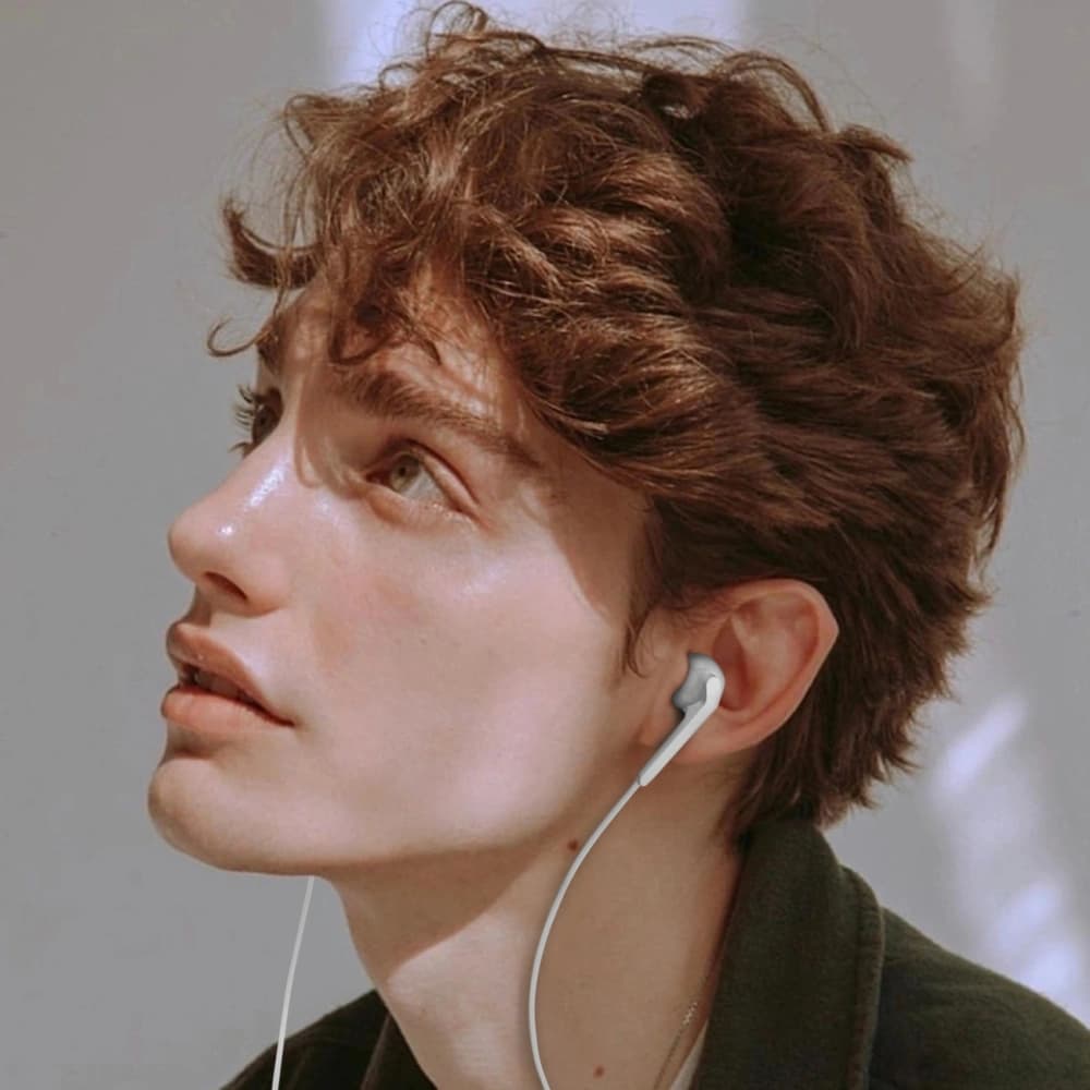 Căști in-ear Dudao X3C USB-C 1.2m albe - 3