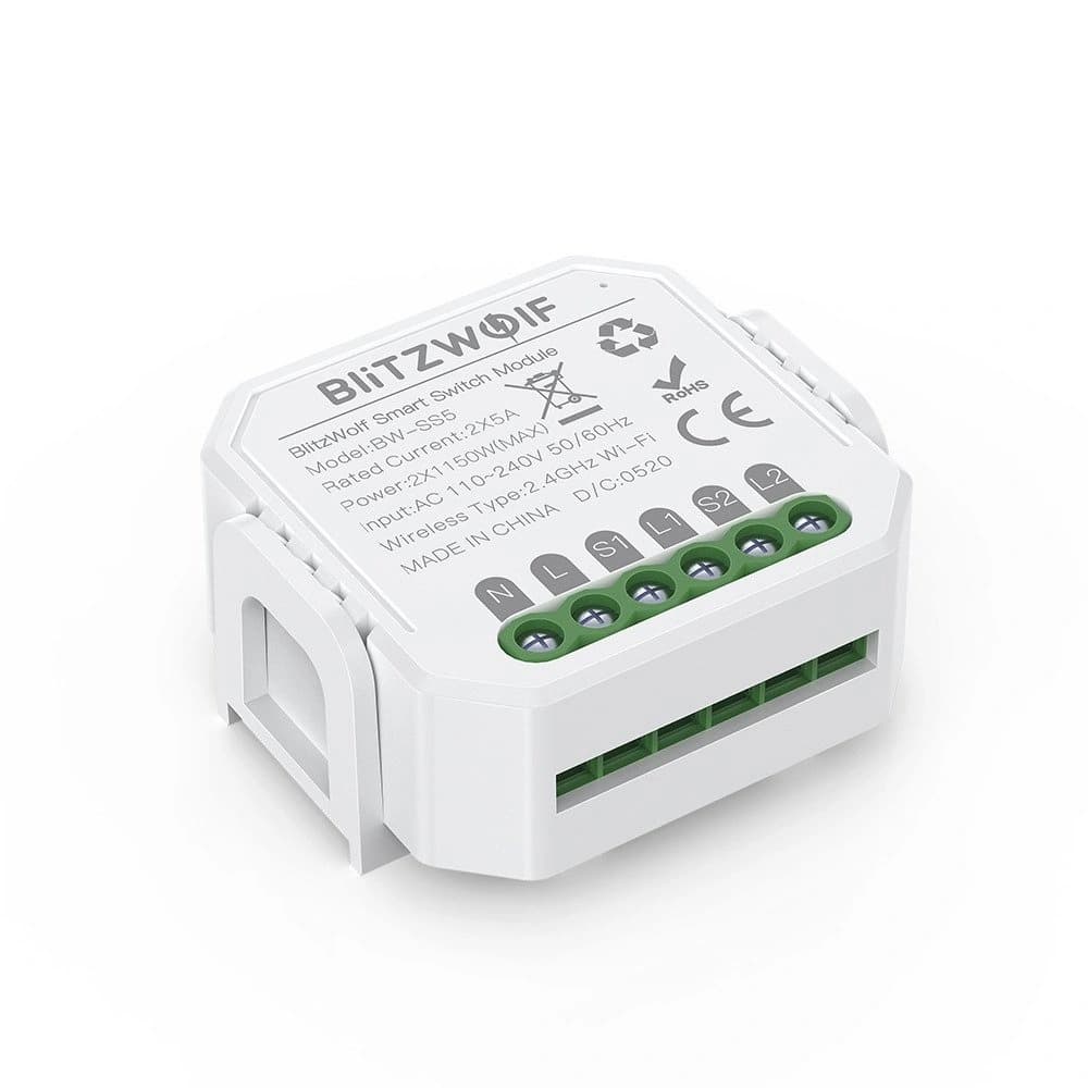 Intelligens WiFi kapcsoló BlitzWolf BW-SS5 (2-csatornás) - 3