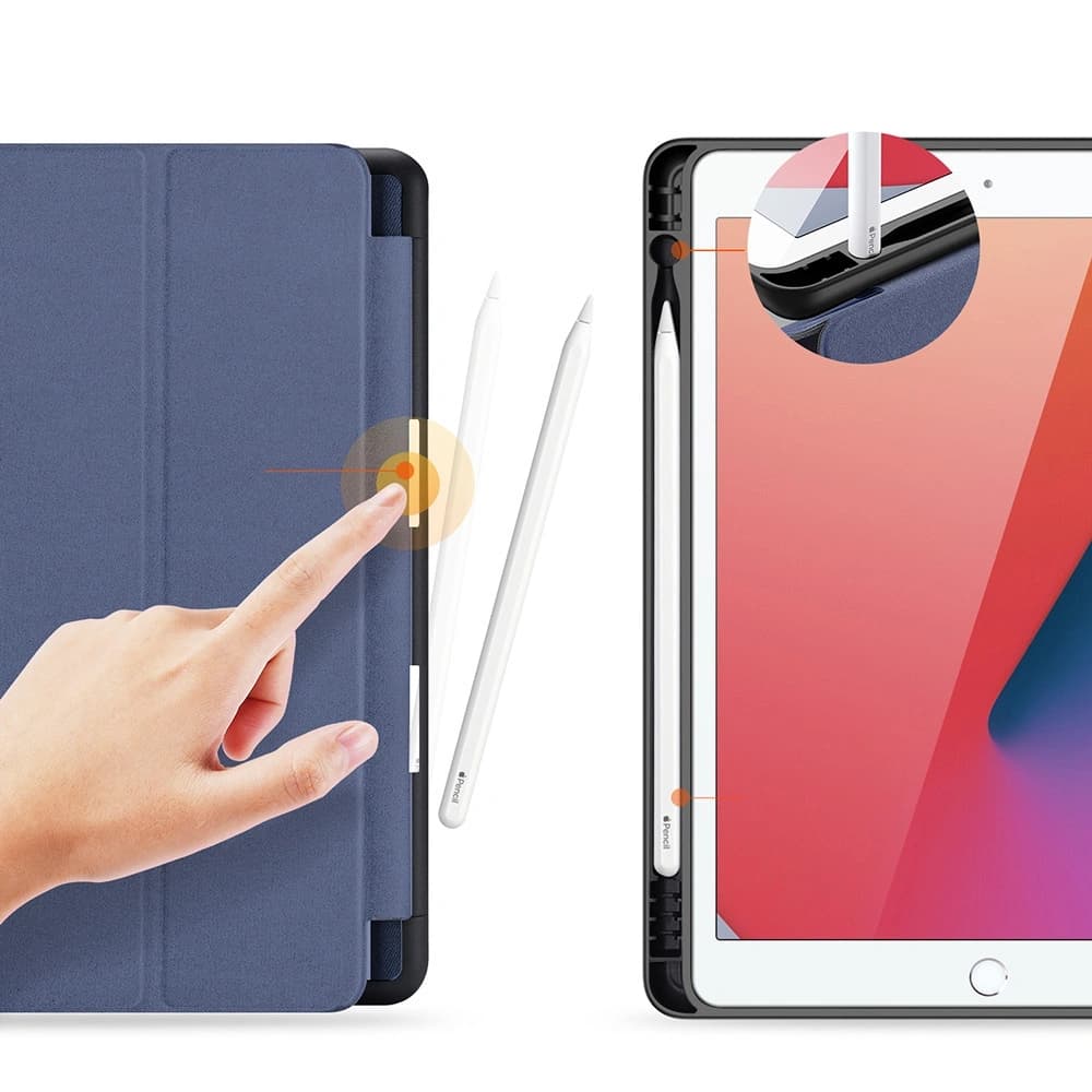Etui Dux Ducis Domo s klopou a smart sleep pro Apple iPad 10.2" 2019/2020/2021 modré - 6