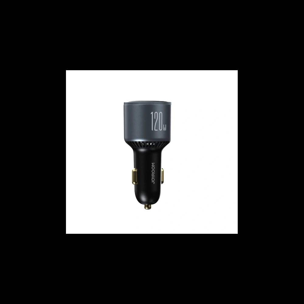 Automobilová nabíječka Joyroom JR-CCN07 120W 2xUSB-C, USB-A + kabel USB-C 100W tmavě šedá - 9