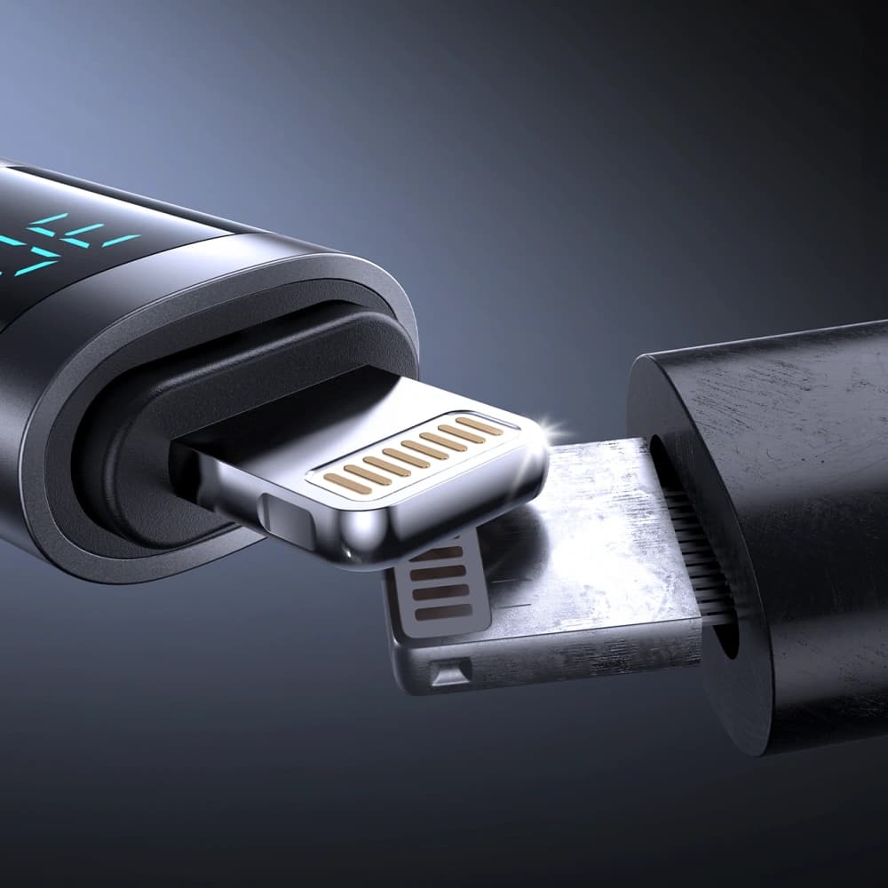 Joyroom S-A16 Pro Prism Series USB-C / Lightning 30W Cable with Display 1.2m Black - 5