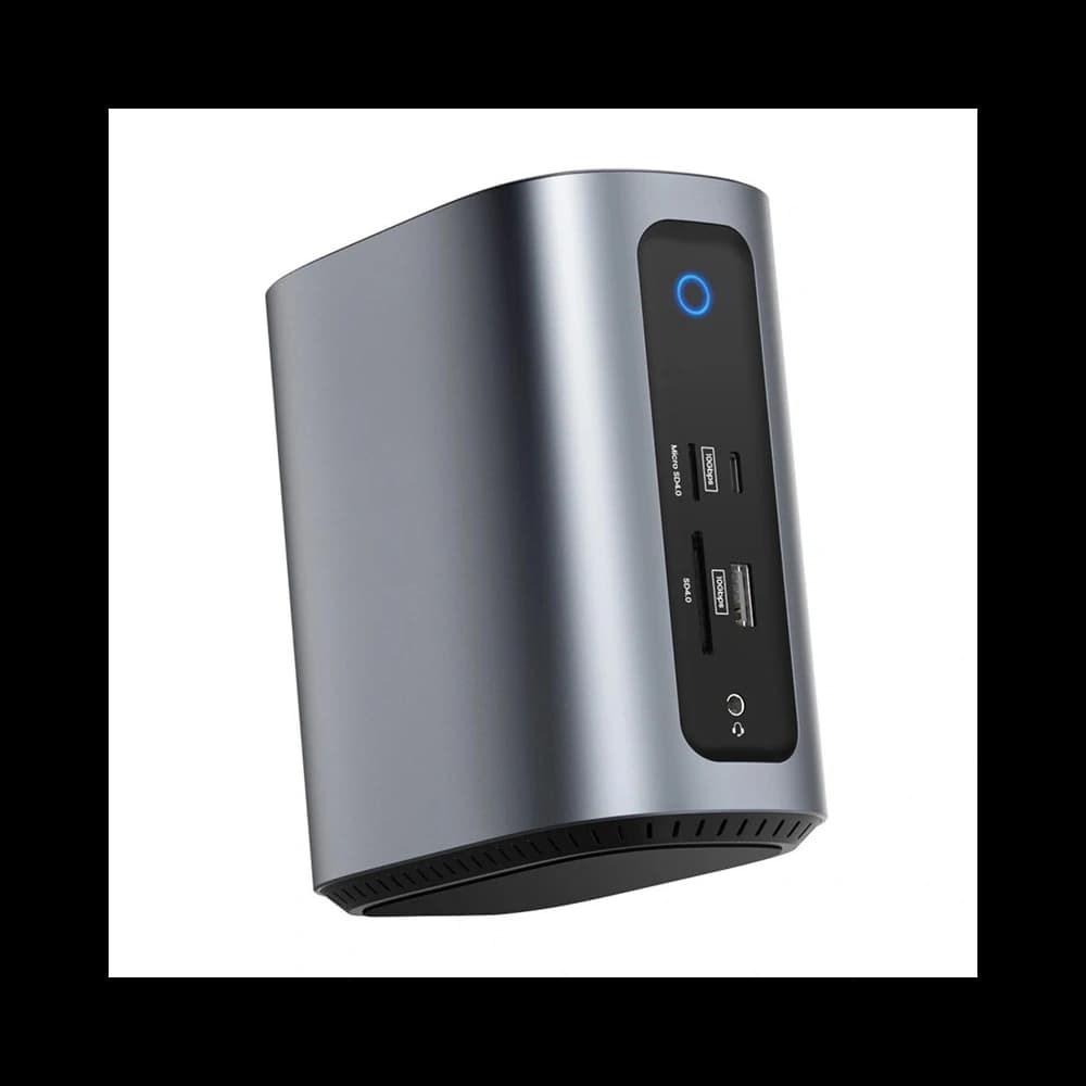 Blitzwolf BW-TH15 17 az 1-ben dokkoló állomás 2xHDMI+DisplayPort+4xUSB-C+3xUSB-A 3.0+USB-A 3.1+USB-C 3.2+USB-C PD+RJ45+micro SD+SD+3.5mm - 4