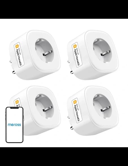 Meross MSS210HKQUA-EU intelligens konnektor (HomeKit) (négyes csomag)