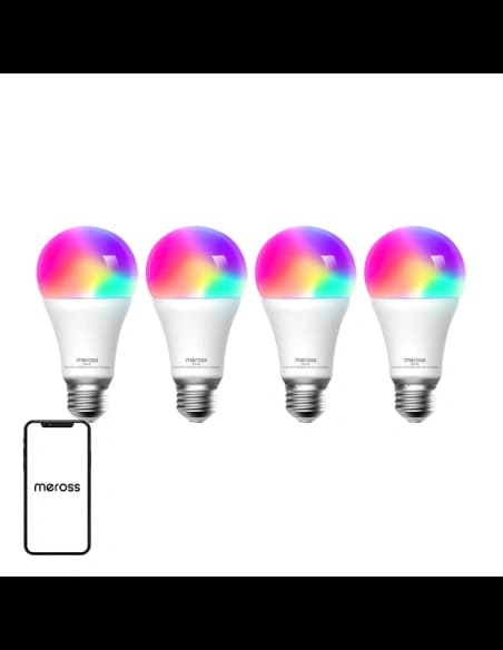 Meross MSL120 WiFi Smart LED Bulb (HomeKit) (four-pack)