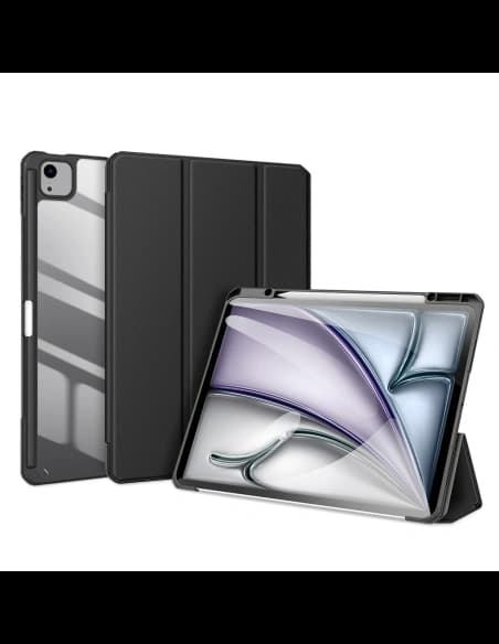 Etui Dux Ducis Toby s klopou a stojánkem pro Apple iPad Air 13" 2024 / 13" 2025 / iPad Pro 12.9 2020/2021/2022 černé