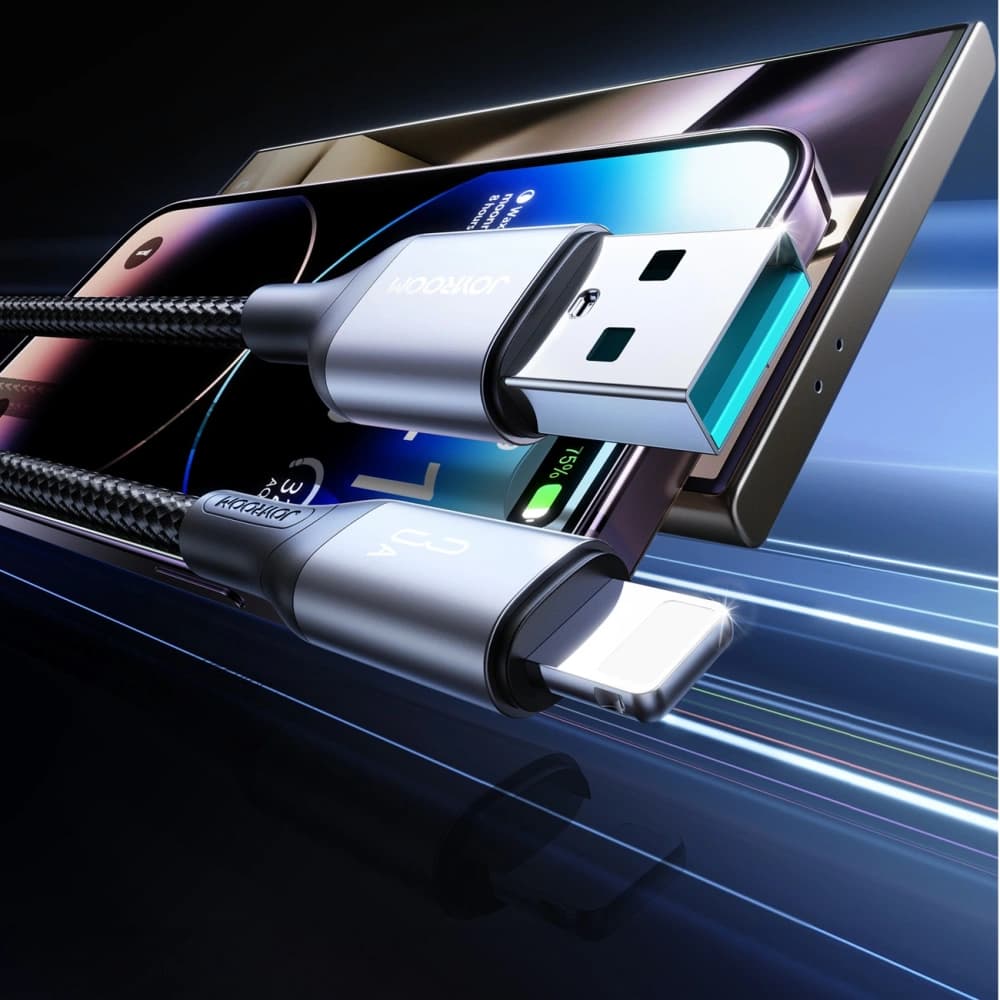 Joyroom S-A28 Flash Series USB-A / Lightning 3A 1m black cable - 2