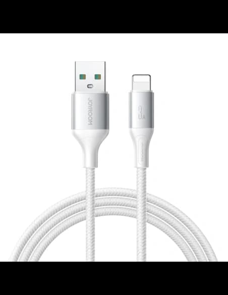 Cablu Joyroom S-A28 Flash Series USB-A / Lightning 3A 2m alb