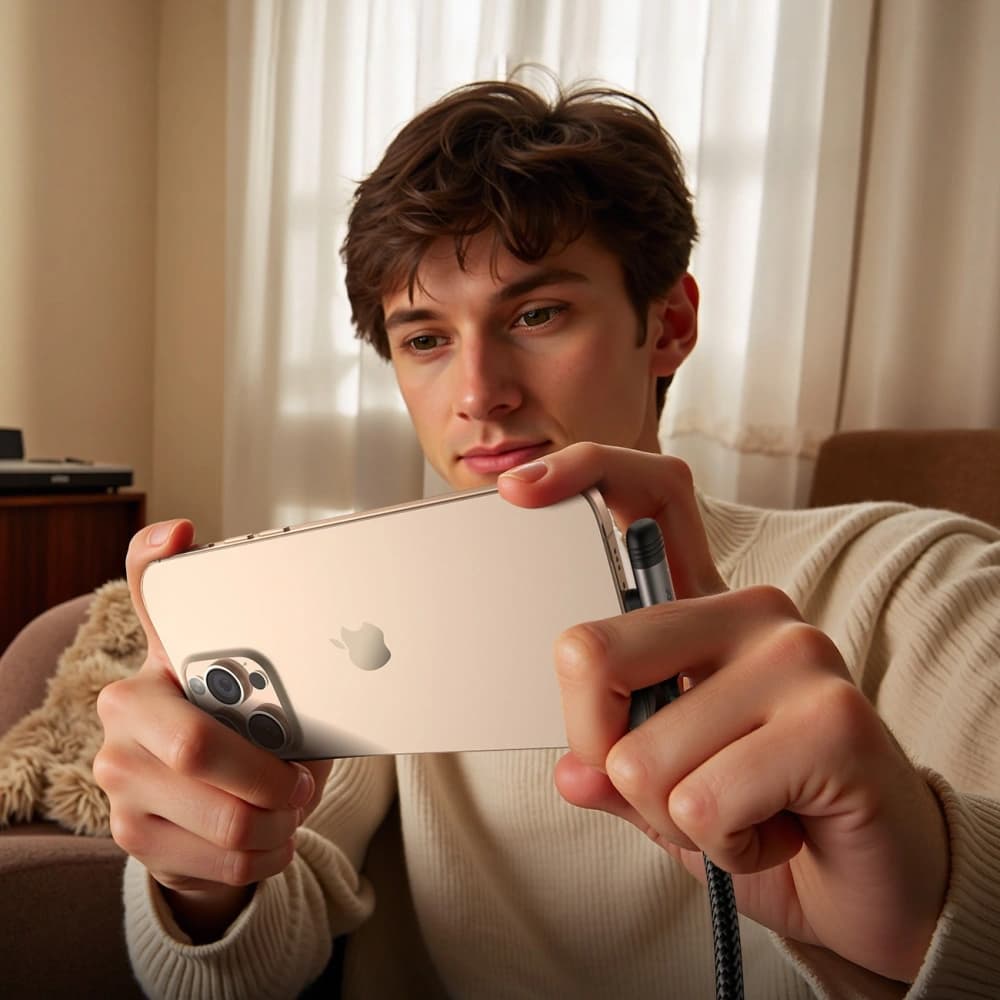 Cablu Joyroom S-A56 EnjoyX Series 90° USB-C / Lightning 30W 1.2m negru - 3